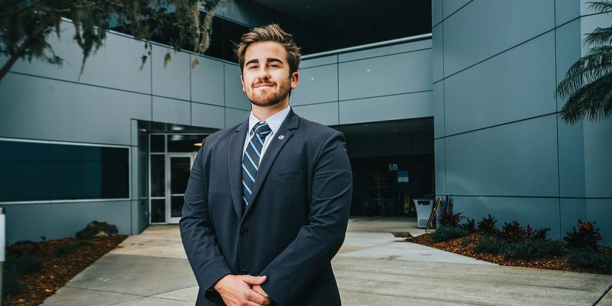 Aiden McCollum at the College of Engineering on the Daytona Beach, Florida, Campus