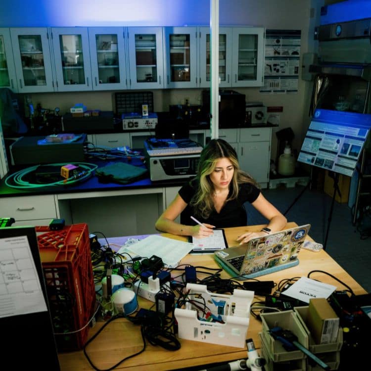 Dori works in a Civil Engineering lab, located in the Lehman Building.