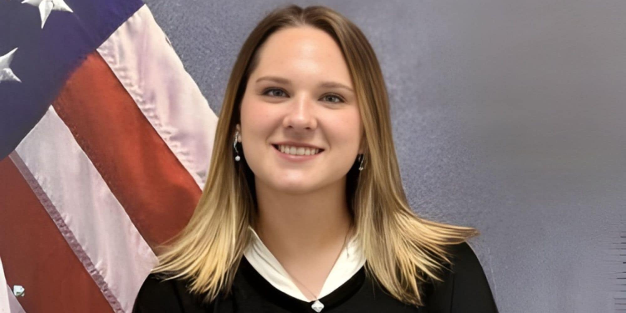 Isabella Piwowar smiles for a photo used on her intern badge at the Chandler Police Department. (Photo by: Isabella Piwowar)
