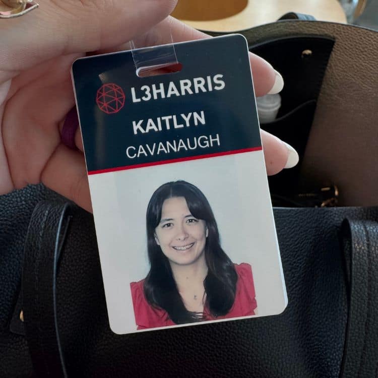 Woman on a student ID card.