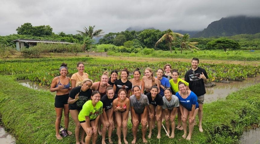 Prescott's women's volleyball team