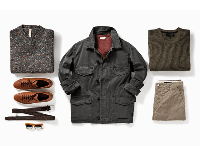 A collage of clothes