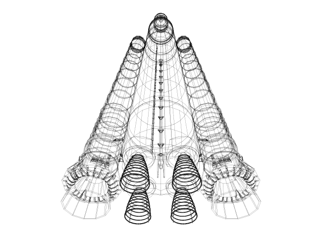 Illustration of a spaceship