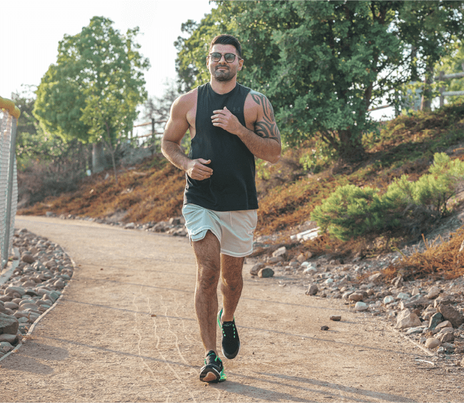 Sam on a run