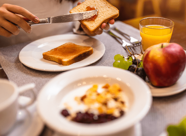 Breakfast spread