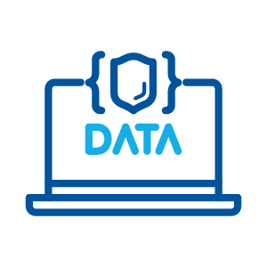 secured data on a laptop