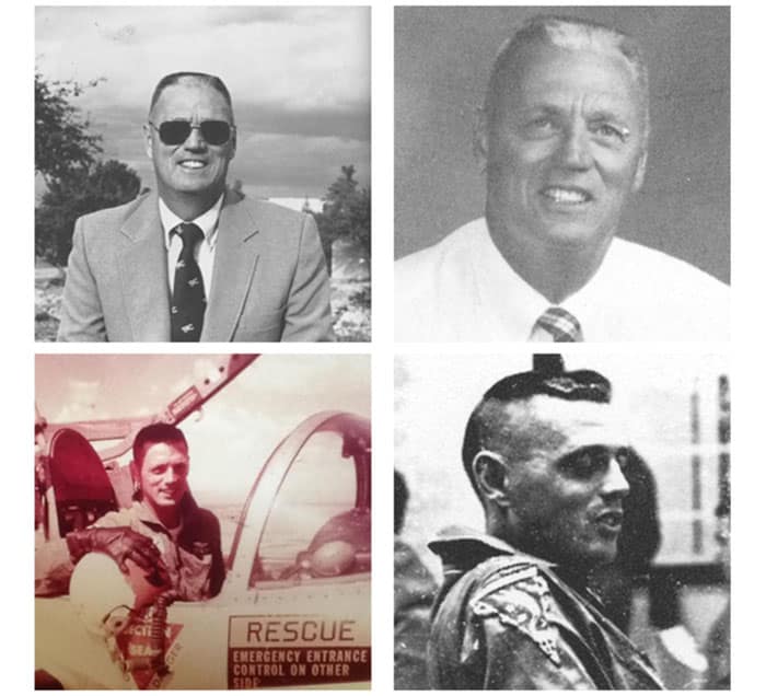 Collage of Dick Samuels pictures.