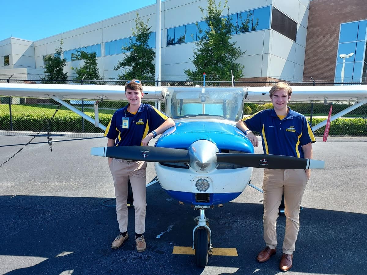 Embry-Riddle students Chris Shields and Connor Cvetan.