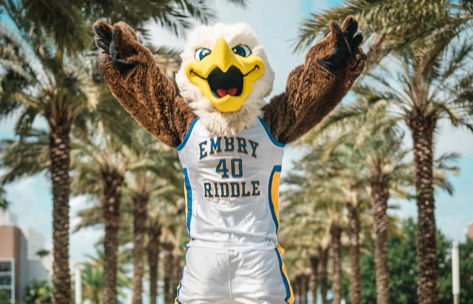 Ernie the Embry-Riddle mascot.