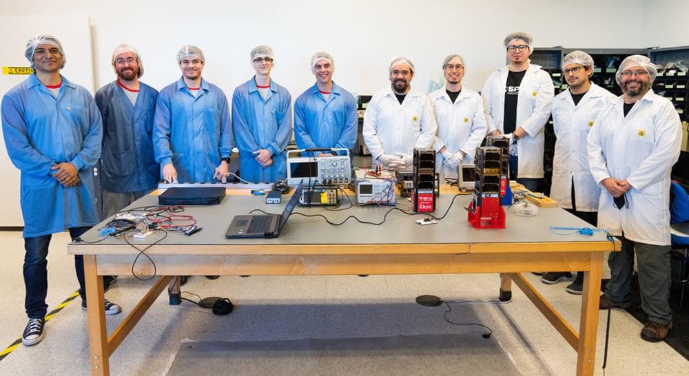 Faculty and students involved in project.