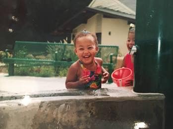 Angel Thomas as a baby.