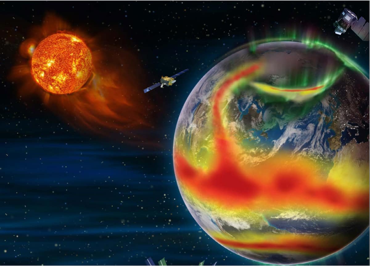 Illustration of space weather.