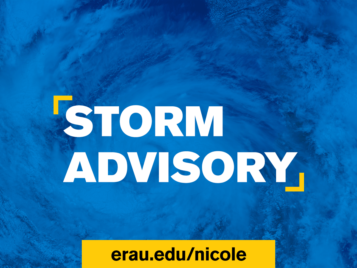 Storm advisory graphic for Hurricane Nicole.