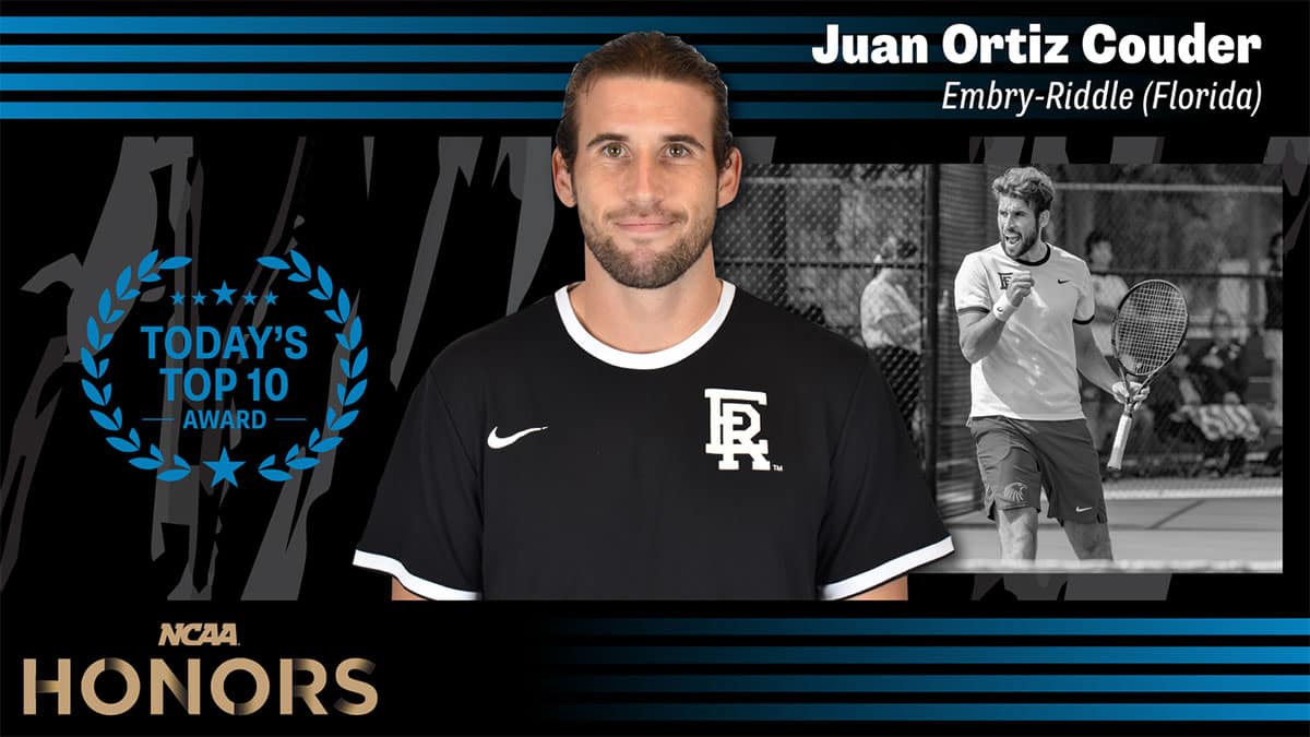 Embry‑Riddle Men’s Tennis alumnus Juan Ortiz Couder.