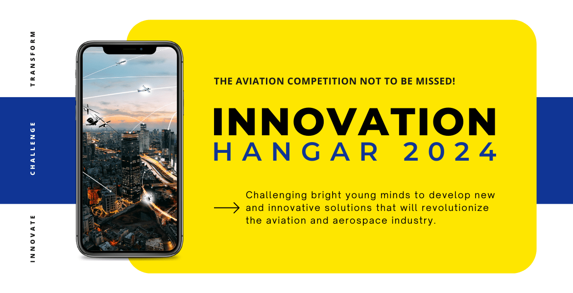 Innovation Hangar 2024 yellow logo graphic