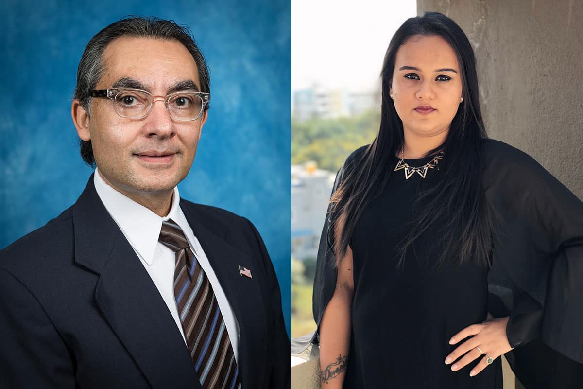 Dr. Bert Zarb and Devanshi Shinde headshots.
