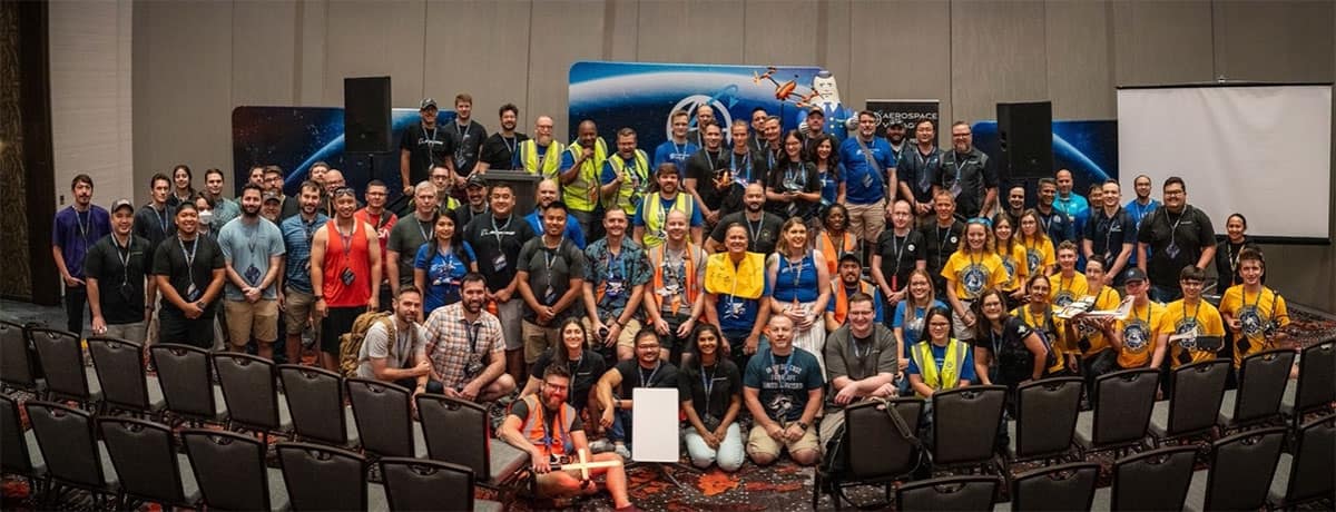 Embry-Riddle studnets at a cybersecurity conference.