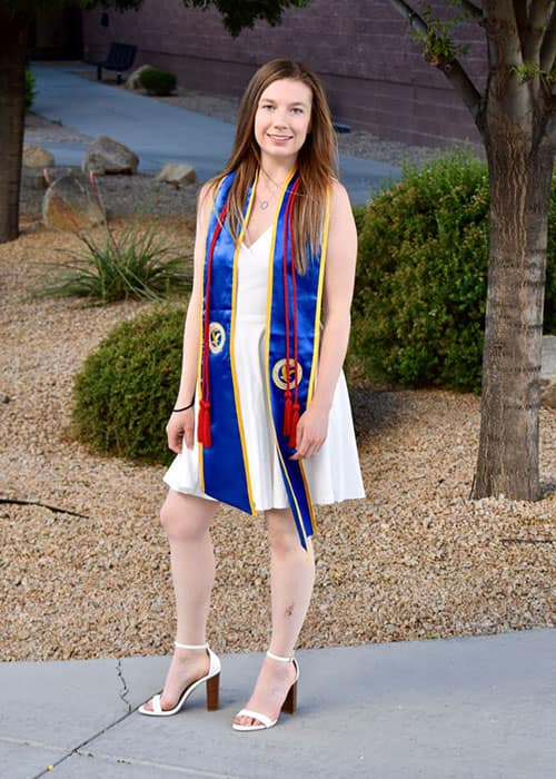 Recent graduate Emily Lewis.