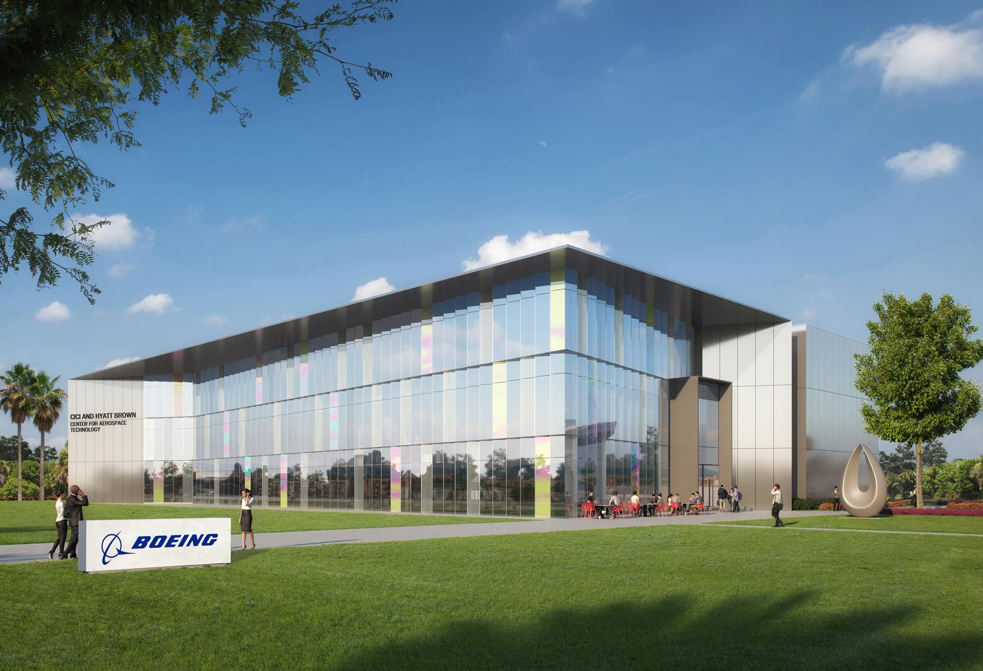 Embry‑Riddle announced that Boeing will lease the new Cici and Hyatt Brown Center for Aerospace Technology on June 11, 2024. The center will employ an expected 400 workers, through 2026. (Photo: Embry‑Riddle)