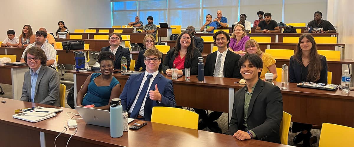 Undergraduate student researchers who took part in this year’s Interdisciplinary Research Experiences for Undergraduates (REU) program reflect Embry‑Riddle’s bigger-picture goal to widen and enhance the U.S. STEM pipeline. (Photo: Embry‑Riddle/Ginger Pinholster)