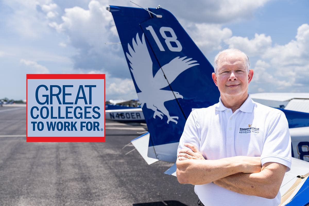 Great Colleges to Work For© has once again named Embry‑Riddle as one of the nation’s Great Colleges to Work For, marking the 14th consecutive year the university has earned this distinction.