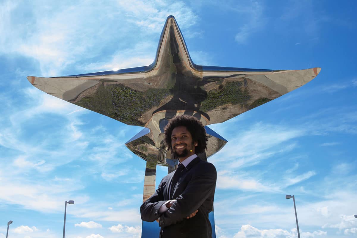 Embry‑Riddle Aerospace Engineering student Teshome Shenkut Teshome is active in several campus groups and currently serves as vice president of the Student Government Association at the Daytona Beach Campus. (Photo: Teshome Shenkut Teshome)