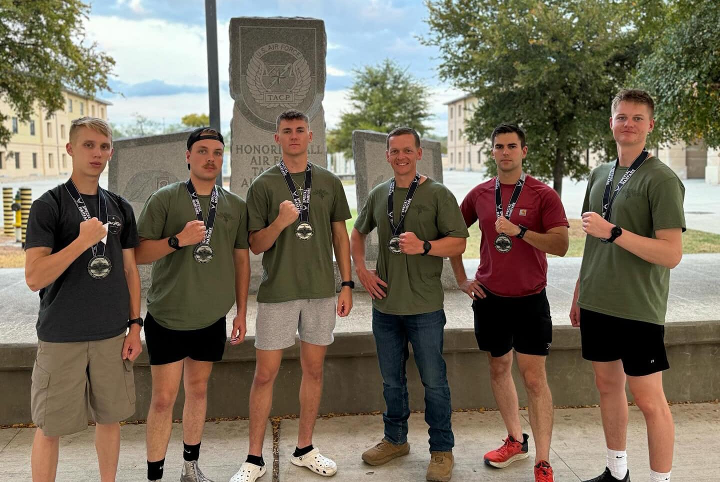 The team from Embry‑Riddle Aeronautical University Prescott Campus' Air Force ROTC Detachment 028 that was awarded first place at the Air Force Special Warfare Invitational in San Antonio, Texas. (Photo: Embry‑Riddle)