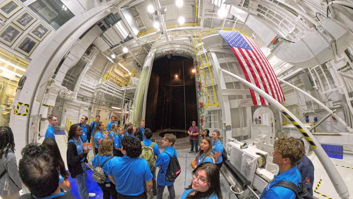 Embry‑Riddle students visit NASA’s Jet Propulsion Laboratory as part of an academic exchange program that is now in its third year. (Photo: Embry‑Riddle/Eduardo Rojas)