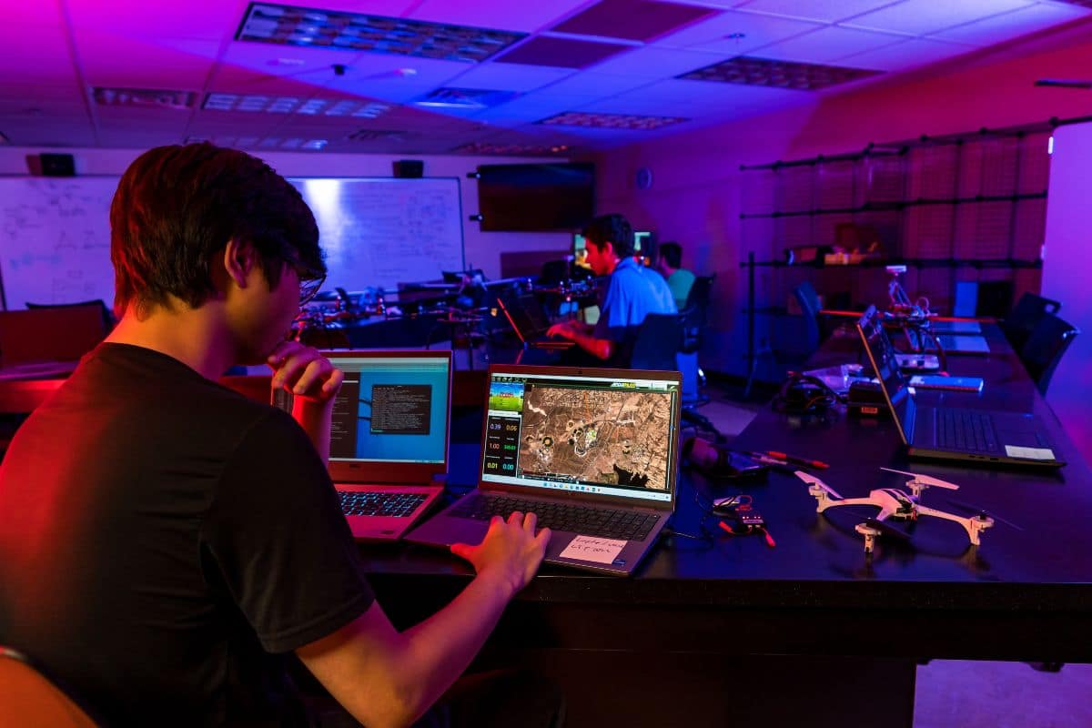 Embry-Riddle students analyze cyber-physical security issues at Prescott Campus.