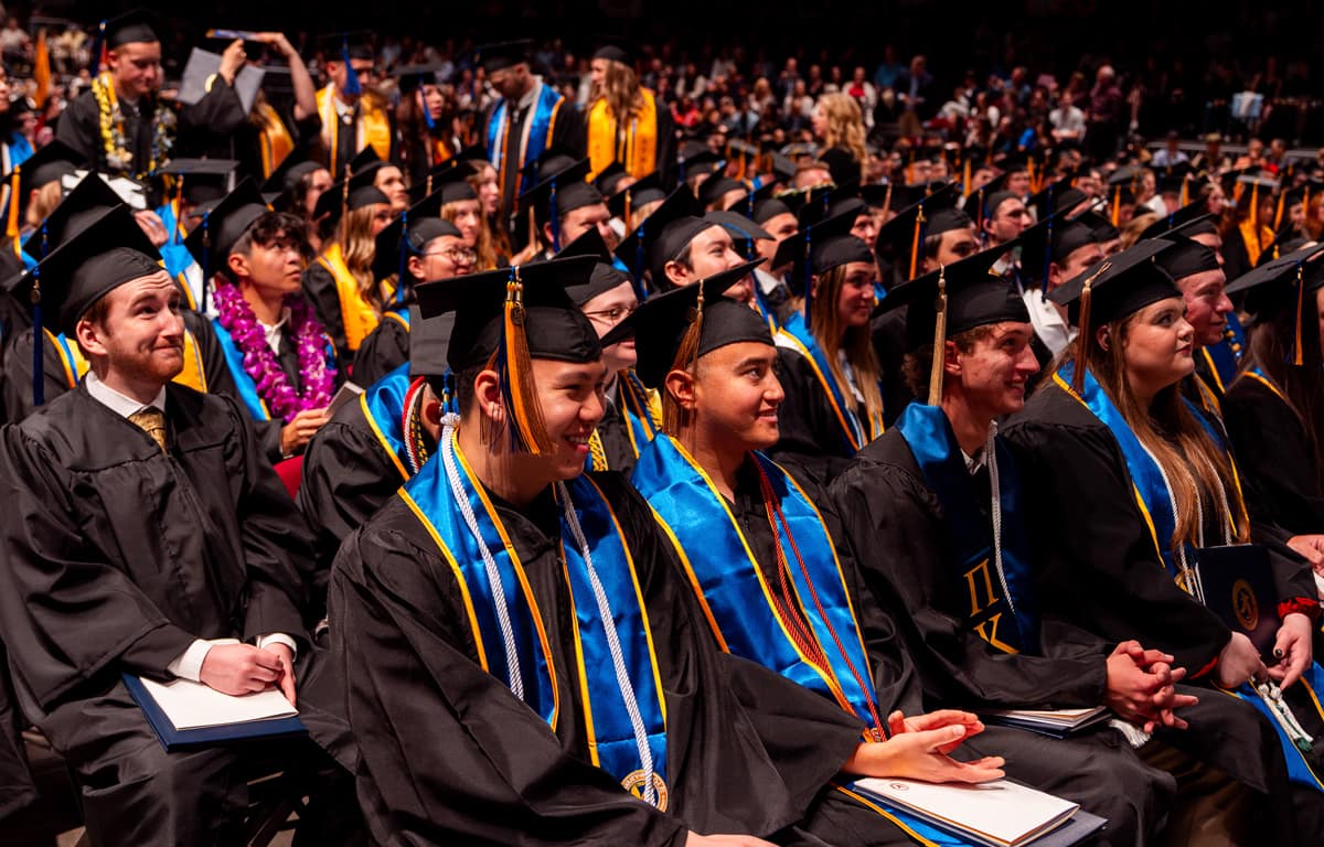 A total of 476 Embry‑Riddle graduates were honored at a May 3 commencement ceremony for the Prescott, Arizona, campus. (Photos: Embry‑Riddle/Wilson Van Ness)