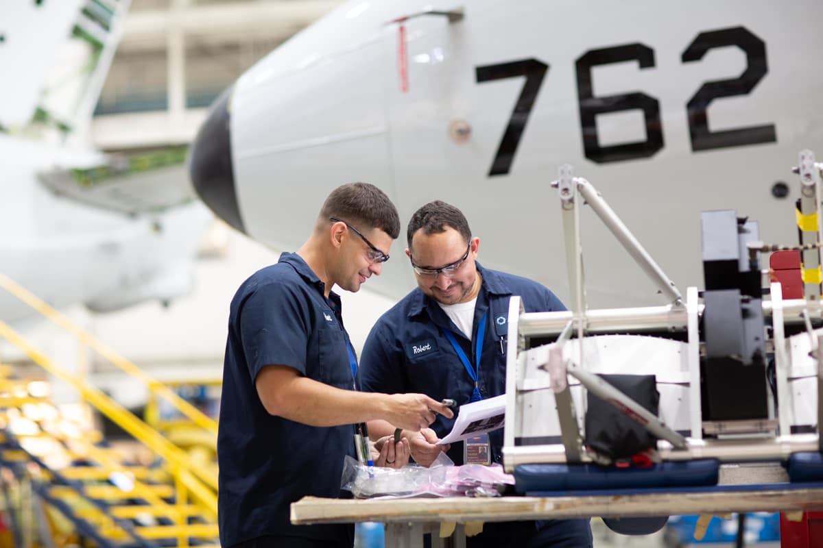 Embry‑Riddle’s AMT Skillbridge program is designed to train and place transitioning service members in aviation maintenance and technician careers through top aerospace industry partners. (Photo: AAR Corp.)