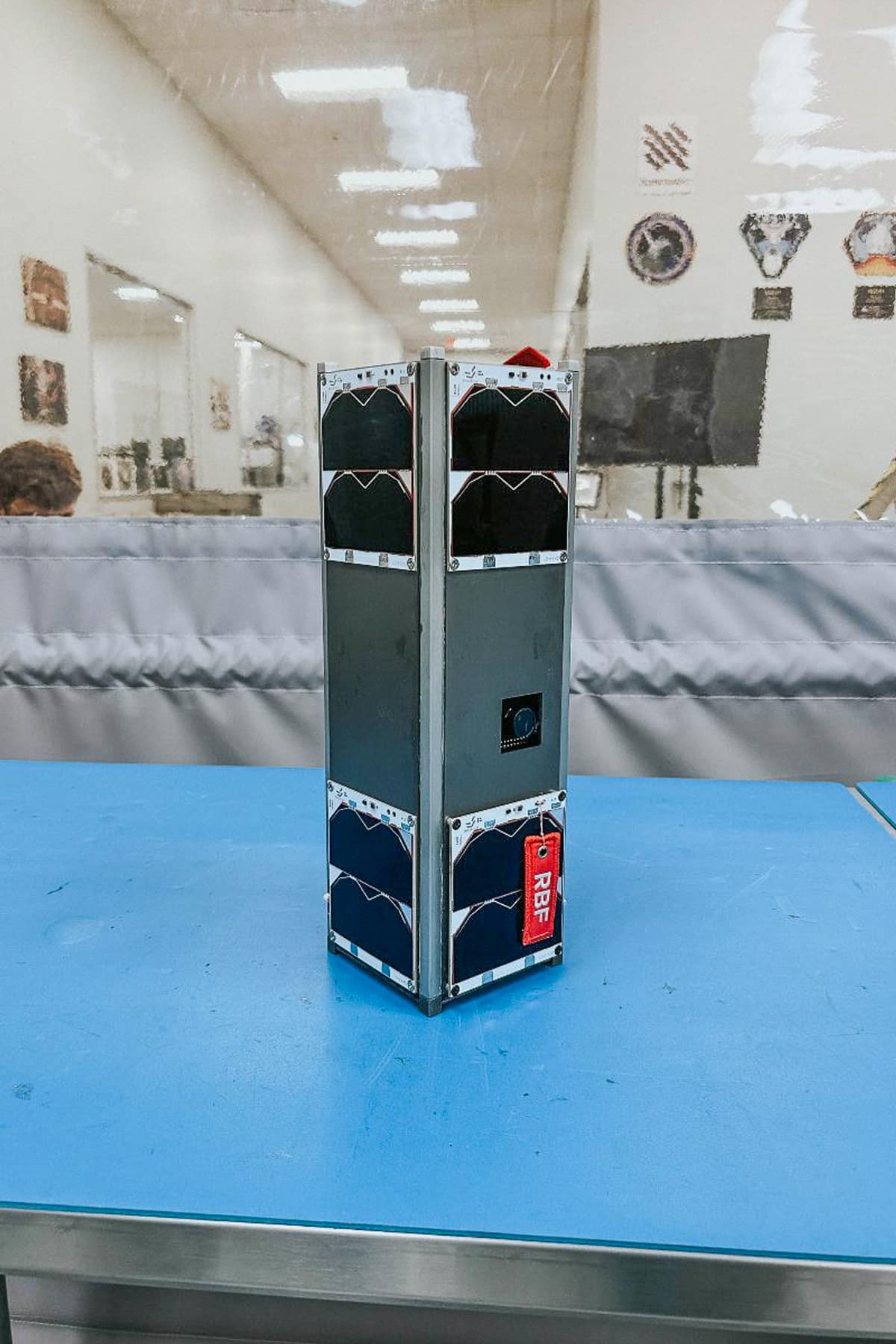 EagleSat-2 is a student-built cube satellite, or CubeSat, designed to study how RAM degrades under solar radiation. (Photo: Embry‑Riddle)