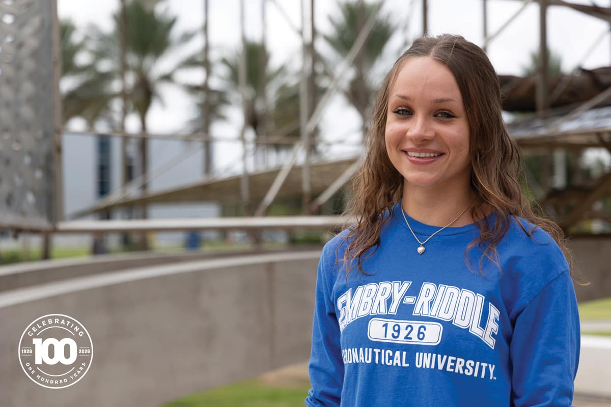 Embry-Riddle Engineering Physics student Anna Kopec