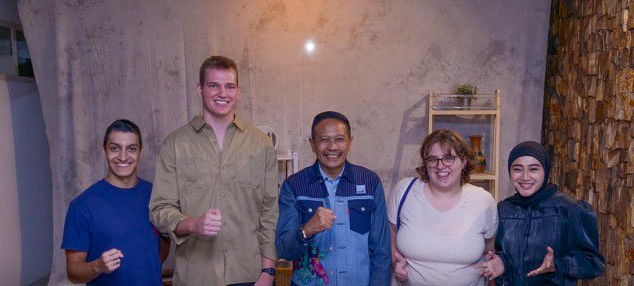 Embry-Riddle student Luke Cisneros poses for a photo in Indonesia