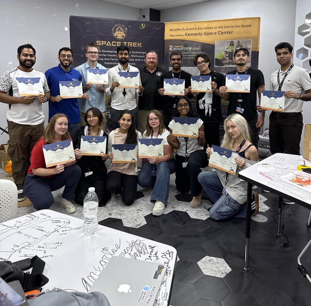 Melick and team Space Trek Academy.