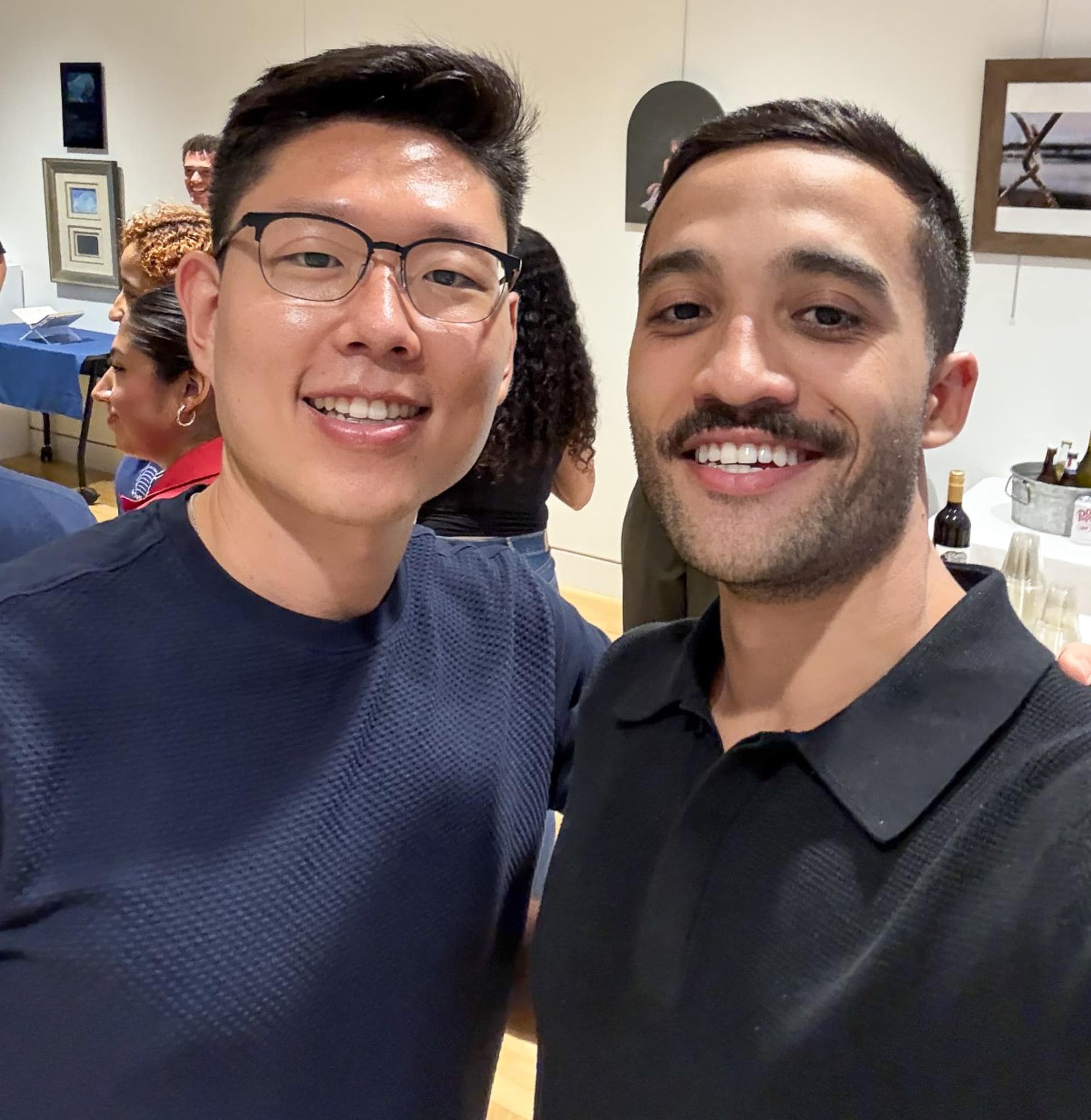 Marim (right) met Embry‑Riddle student Kevin Lim through the Conversation Partners Program. (Photo: Embry‑Riddle/Brad Marim) Brad Marim and Kevin Lim