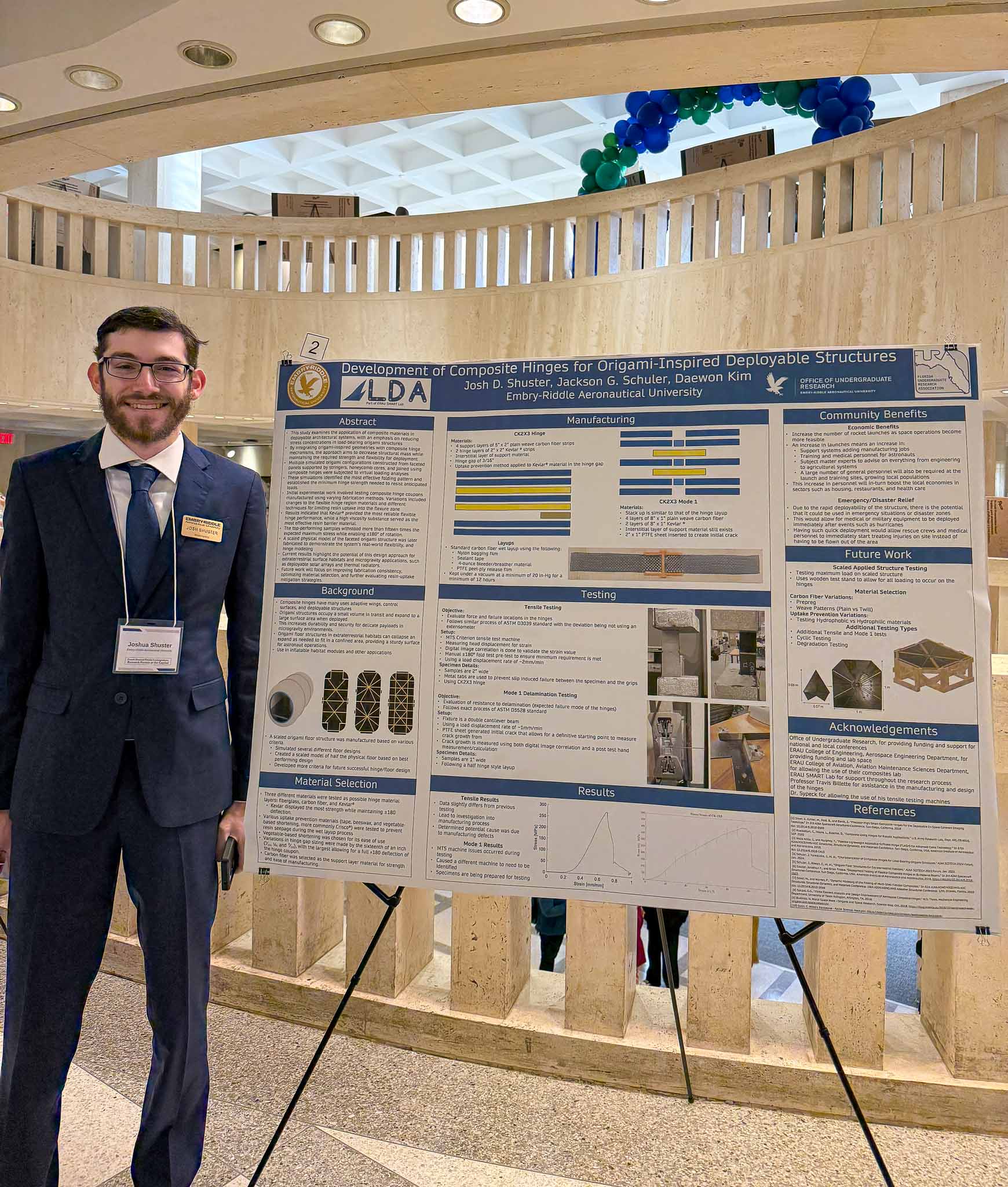 Student John Preiss at Capitol.