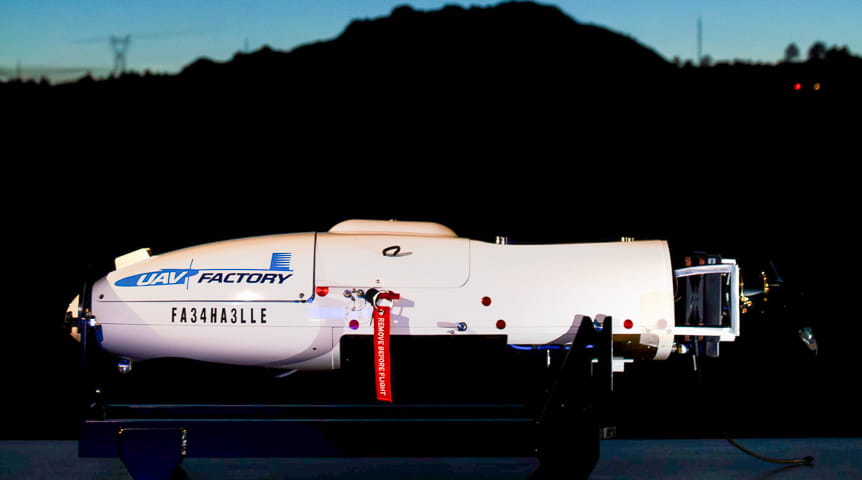 Drone technology mounted on Penguin C fuselage system