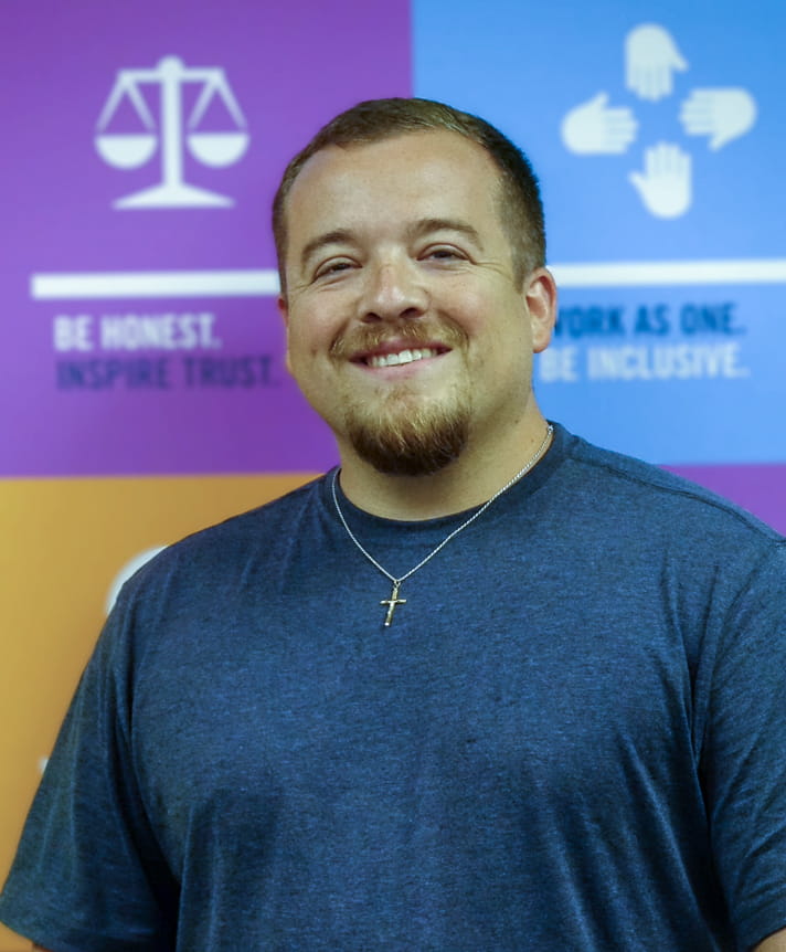 A man smiling