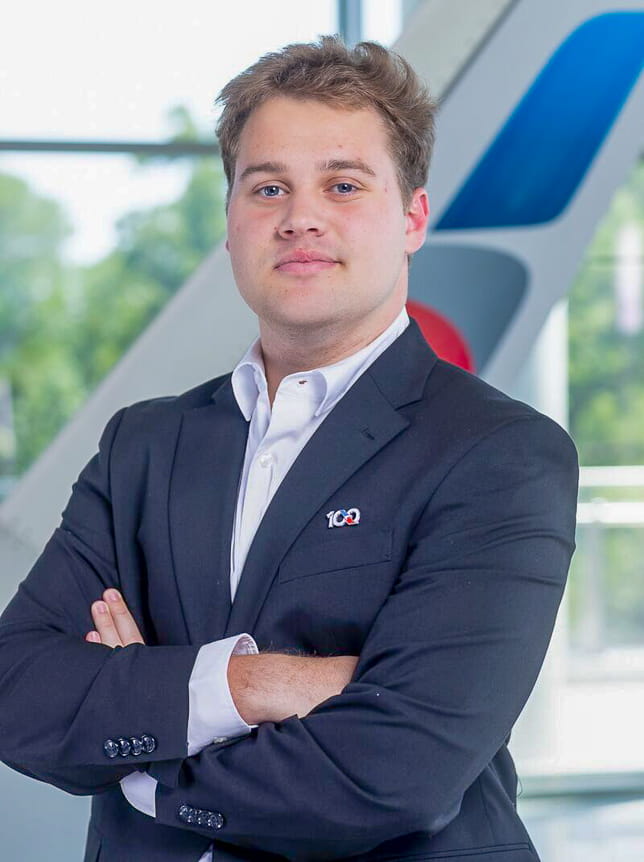 Man poses in headshot