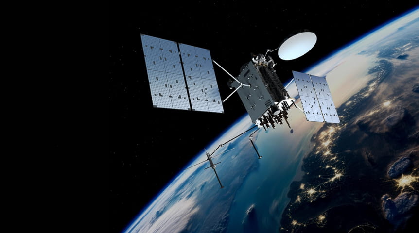 Rendering of GPS satellite