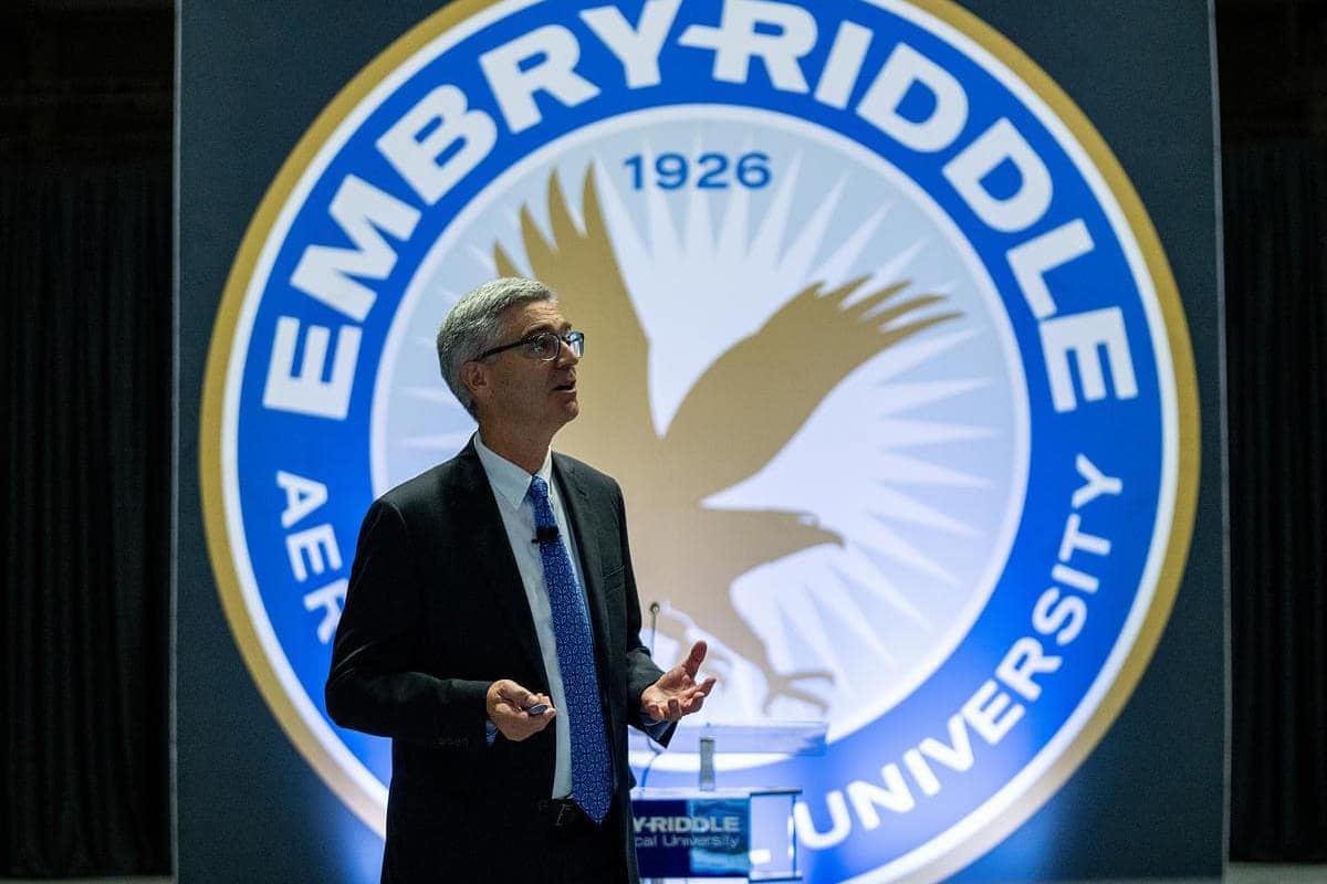 Dr. Butler giving a speech