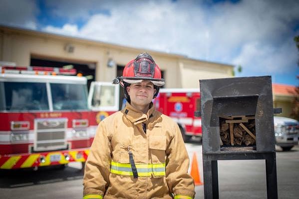 Zach White, assistant fire chief for the Vandenberg Space Force Base Fire Department
