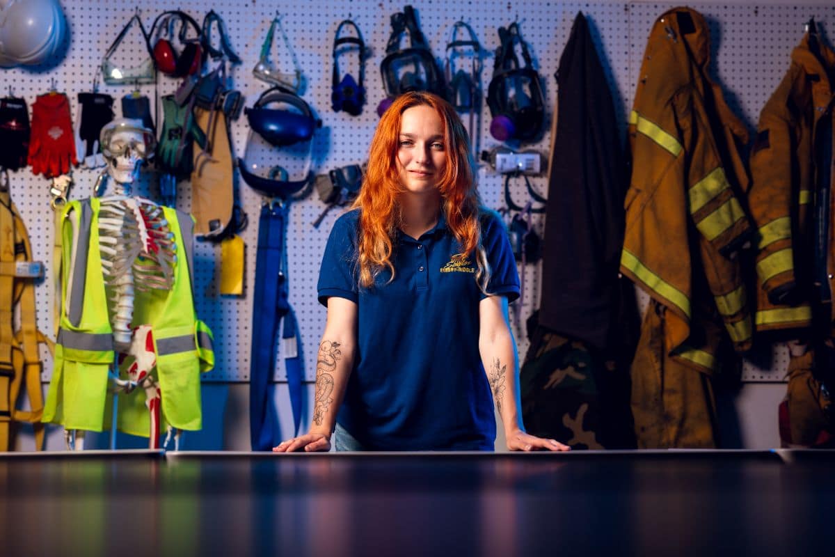 Mechanical Engineering sophomore Gabriella Mayrend is studying policies to improve passenger vehicle safety and crash test dummy design, aiming to create anatomically representative female models to improve vehicle safety for all passengers.