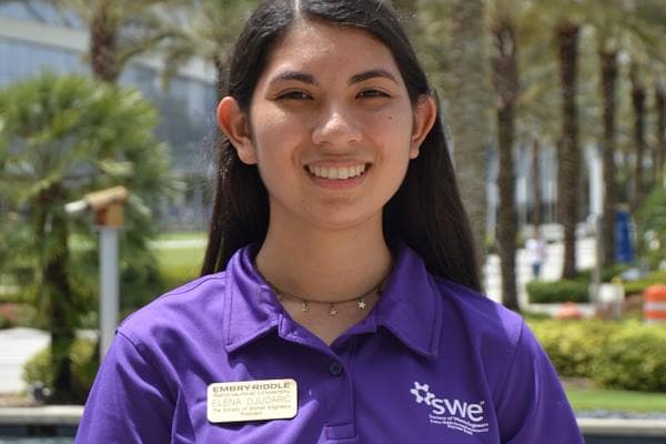 Elena Djudaric, a first-generation college student studying Aerospace Engineering at Embry-Riddle, recently won two scholarships, partly in recognition of her efforts to ease the transition for fellow first-generation students on campus. (Photo: Elena Djudaric)
