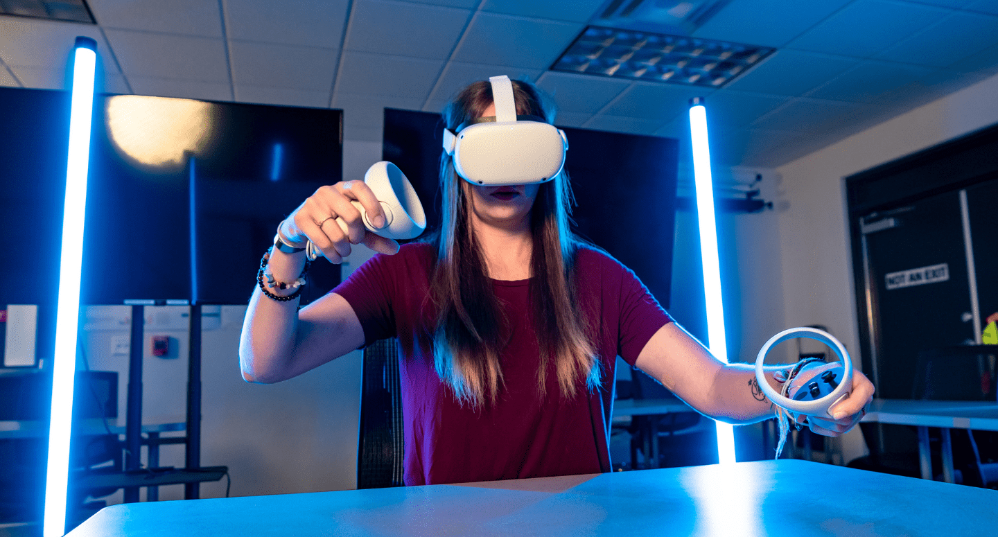 Studying human factors with virtual reality/simulation tools and capabilities.