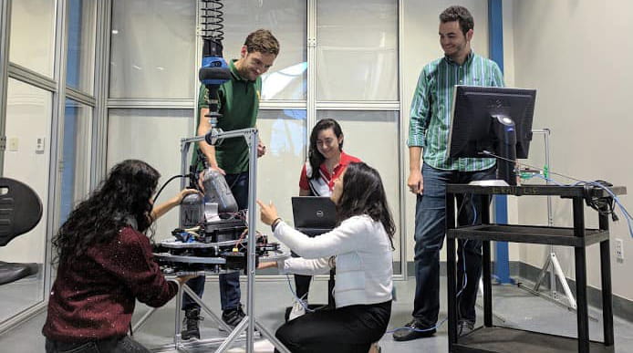 Students work on the IGOR System