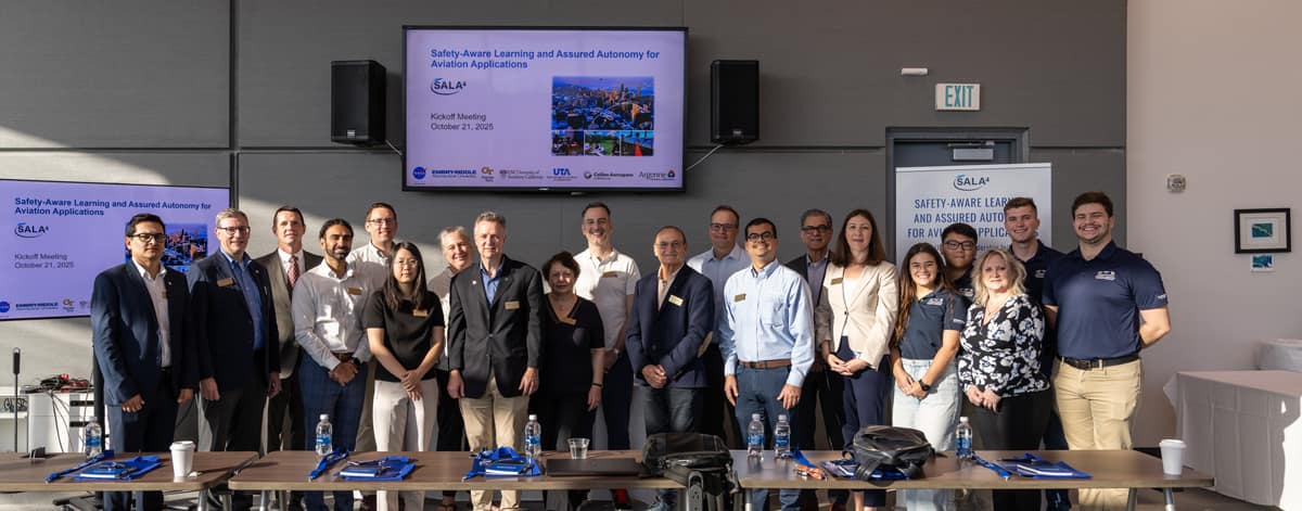NASA SALA4 Project Team gathered for the official kickoff meeting