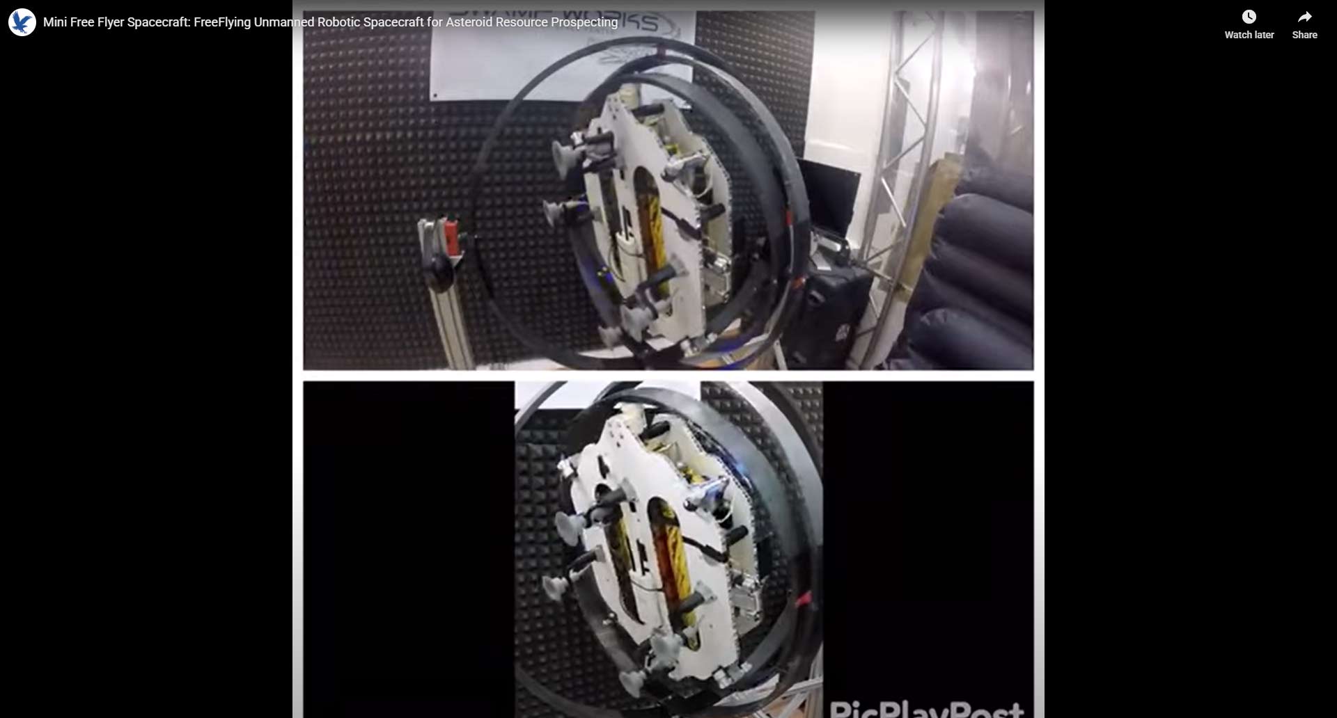 Lunar rover on a stand