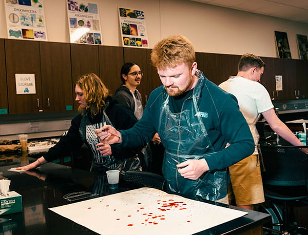 Students in the Biology Laboratory